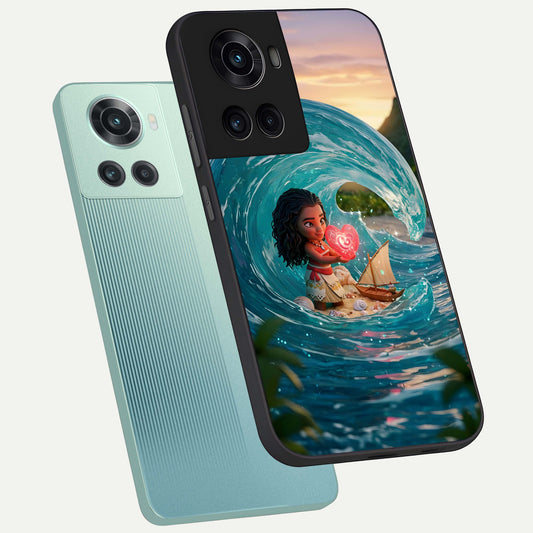  Heart of Ocean phone case For OnePlus 10R showing premium glass back cover with detailed artwork