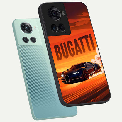 Inferno Bugatti Storm Glass Case displayed upright for high-performance visibility and premium finish.