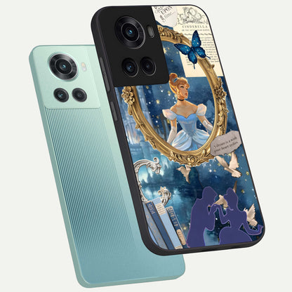  Midnight Queen phone case For OnePlus 10R showing premium glass back cover with detailed artwork