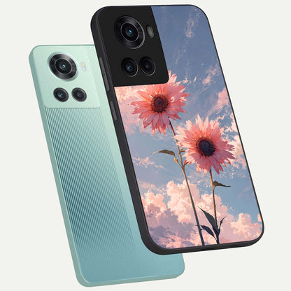  Sun Moon Balance phone case For OnePlus 10R showing premium glass back cover with detailed artwork