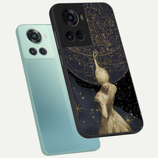  Taylor Swift Girl phone case For OnePlus 10R showing premium glass back cover with detailed artwork