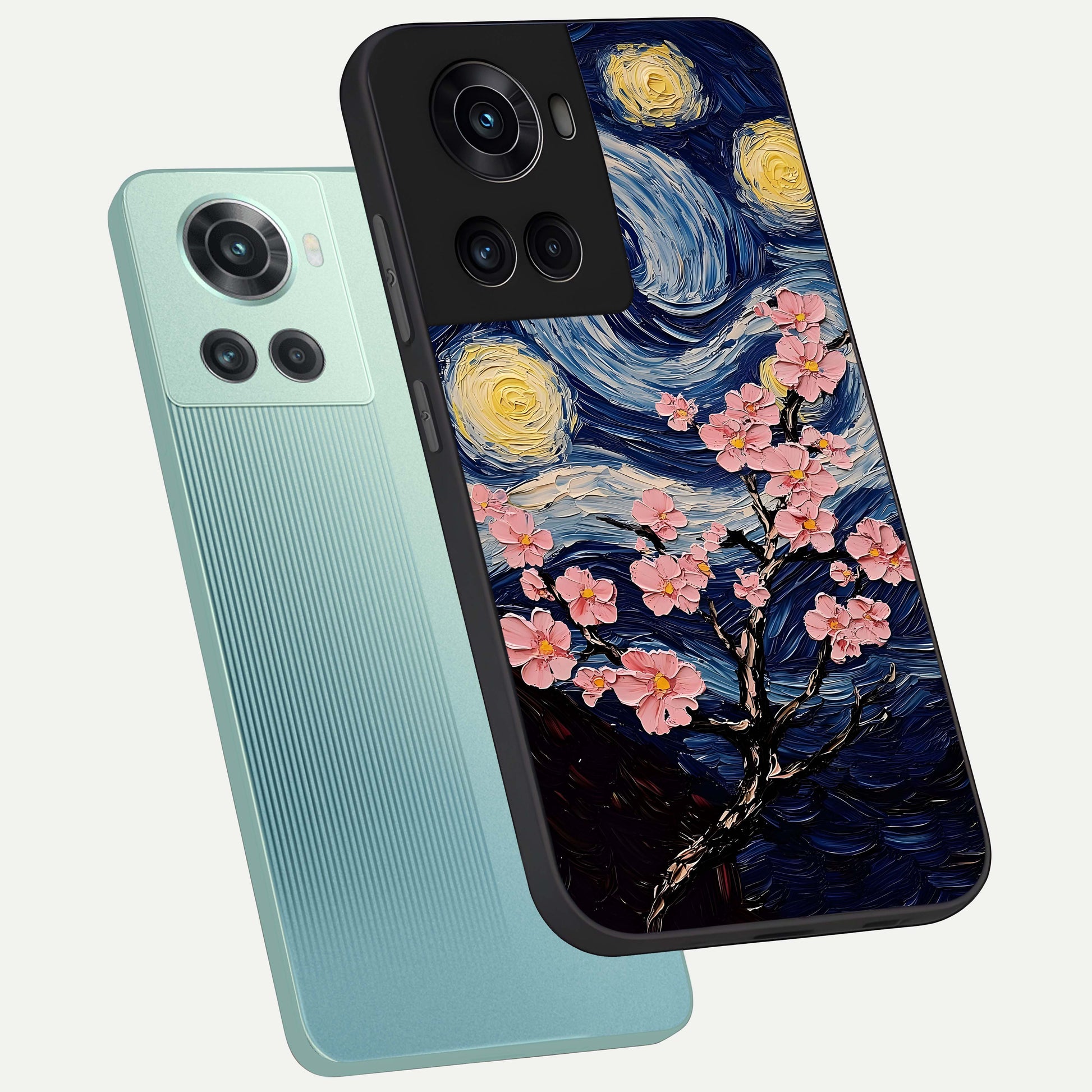 Van Gogh Scenery Glass Case displayed upright for classic art visibility and premium finish.