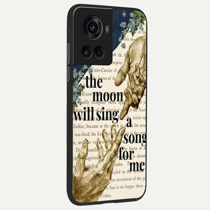  Aesthetic Divine back cover For OnePlus 10R slim fit glass case with vibrant aesthetic design