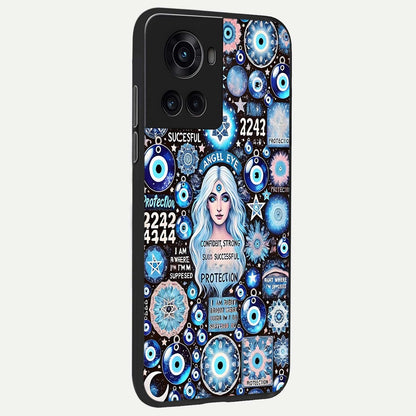 Angel Aura Shield Glass Case displayed upright for spiritual protection visibility and premium finish.