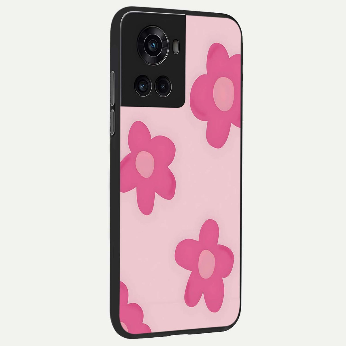  Candy Bloom Dreams back cover For OnePlus 10R slim fit glass case with vibrant aesthetic design