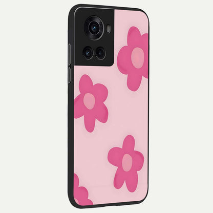  Candy Bloom Dreams back cover For OnePlus 10R slim fit glass case with vibrant aesthetic design