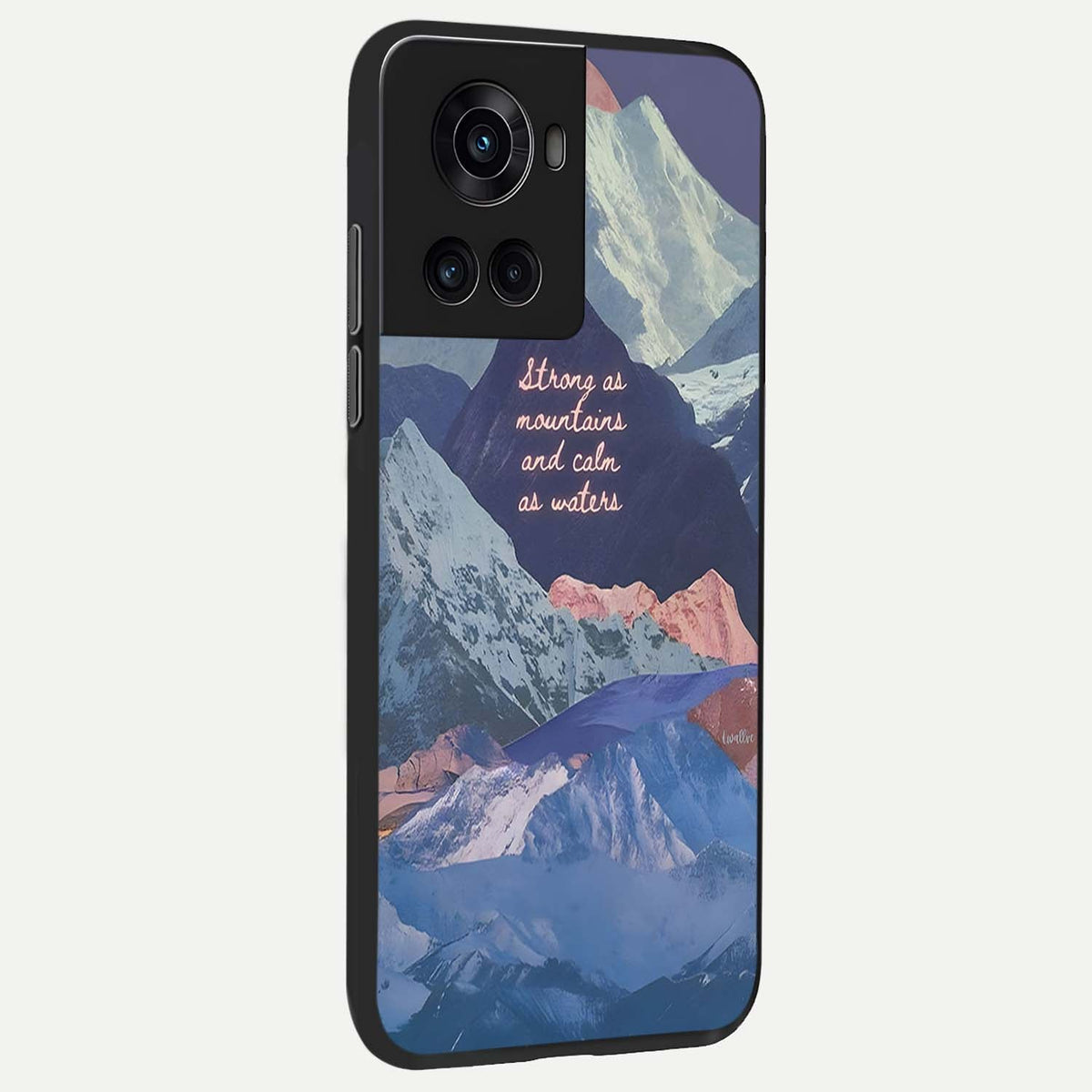  Celestial Mountain Calm back cover For OnePlus 10R slim fit glass case with vibrant aesthetic design