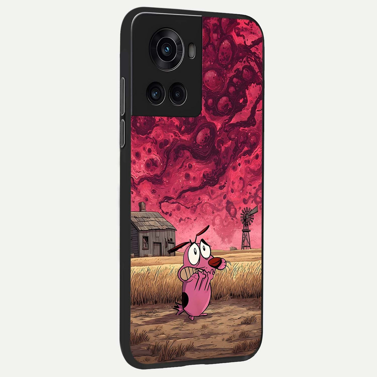  Courage Under Sky back cover For OnePlus 10R slim fit glass case with vibrant aesthetic design