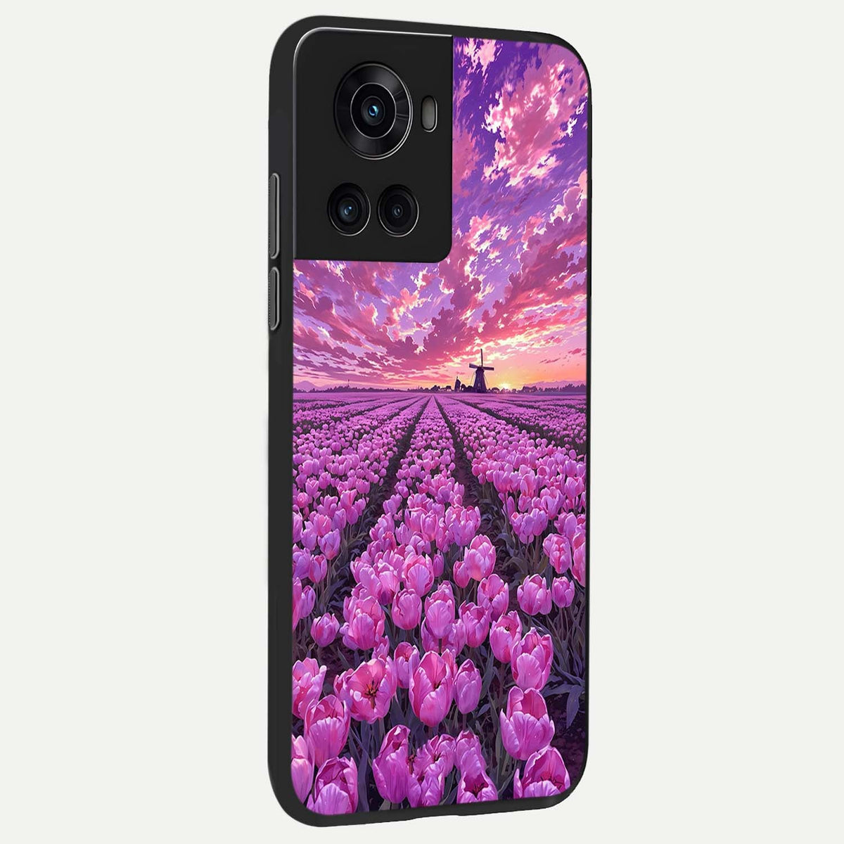  Lavender Dream Skies back cover For OnePlus 10R slim fit glass case with vibrant aesthetic design