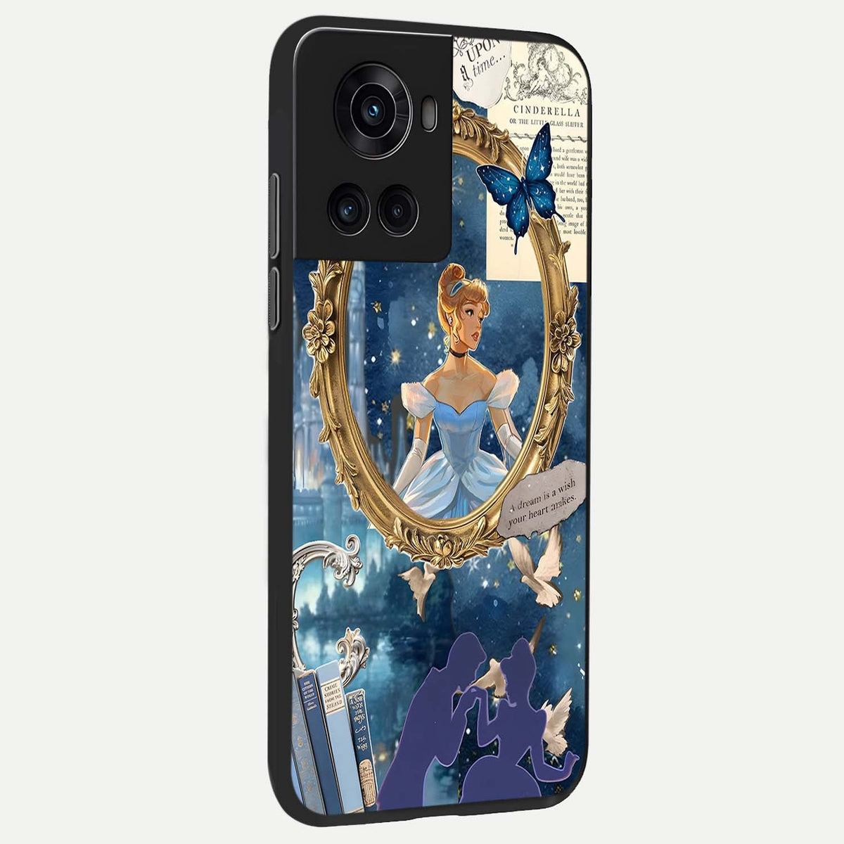  Midnight Queen back cover For OnePlus 10R slim fit glass case with vibrant aesthetic design