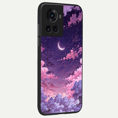  Sky Drift Clouds back cover For OnePlus 10R slim fit glass case with vibrant aesthetic design