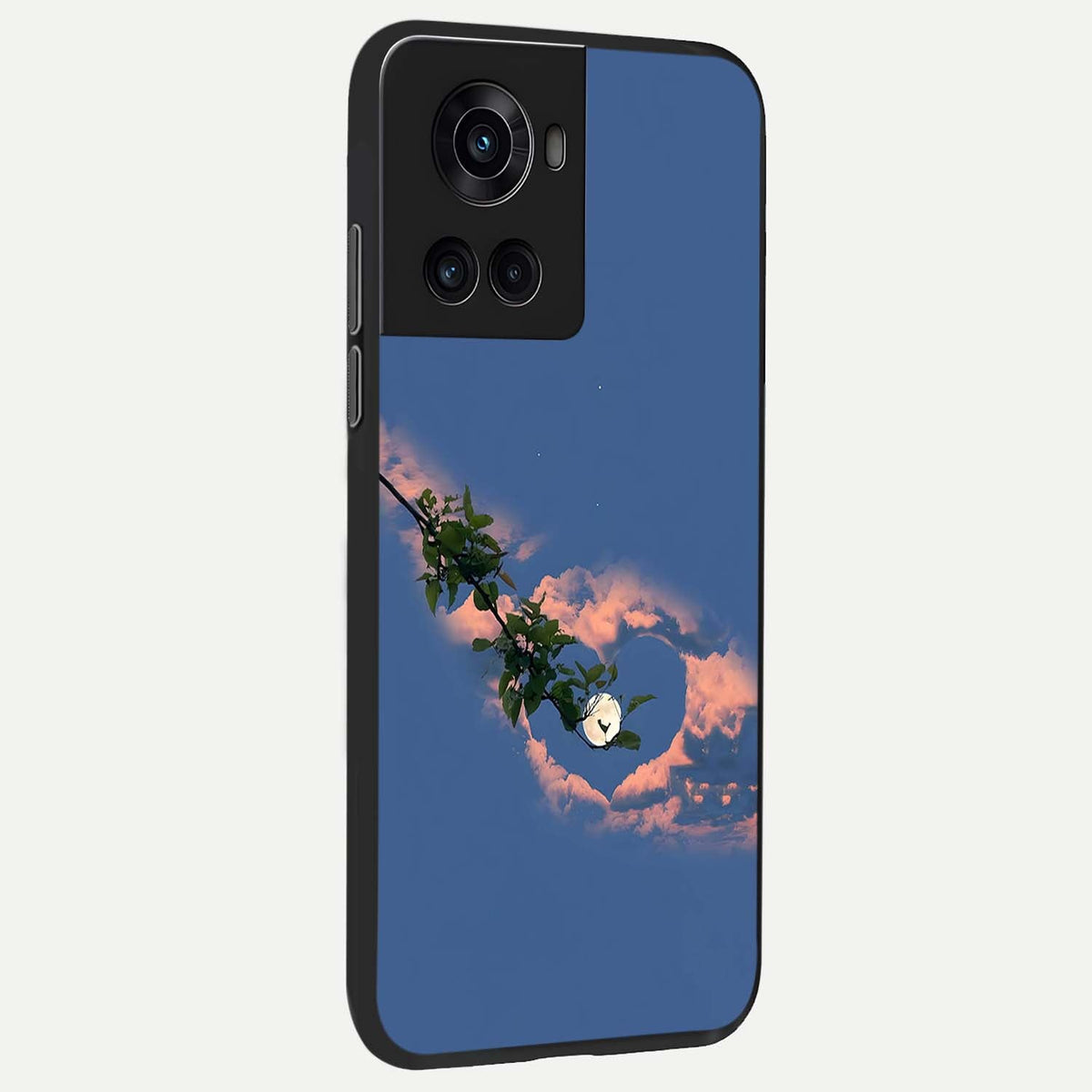  Sky Under Tree back cover For OnePlus 10R slim fit glass case with vibrant aesthetic design