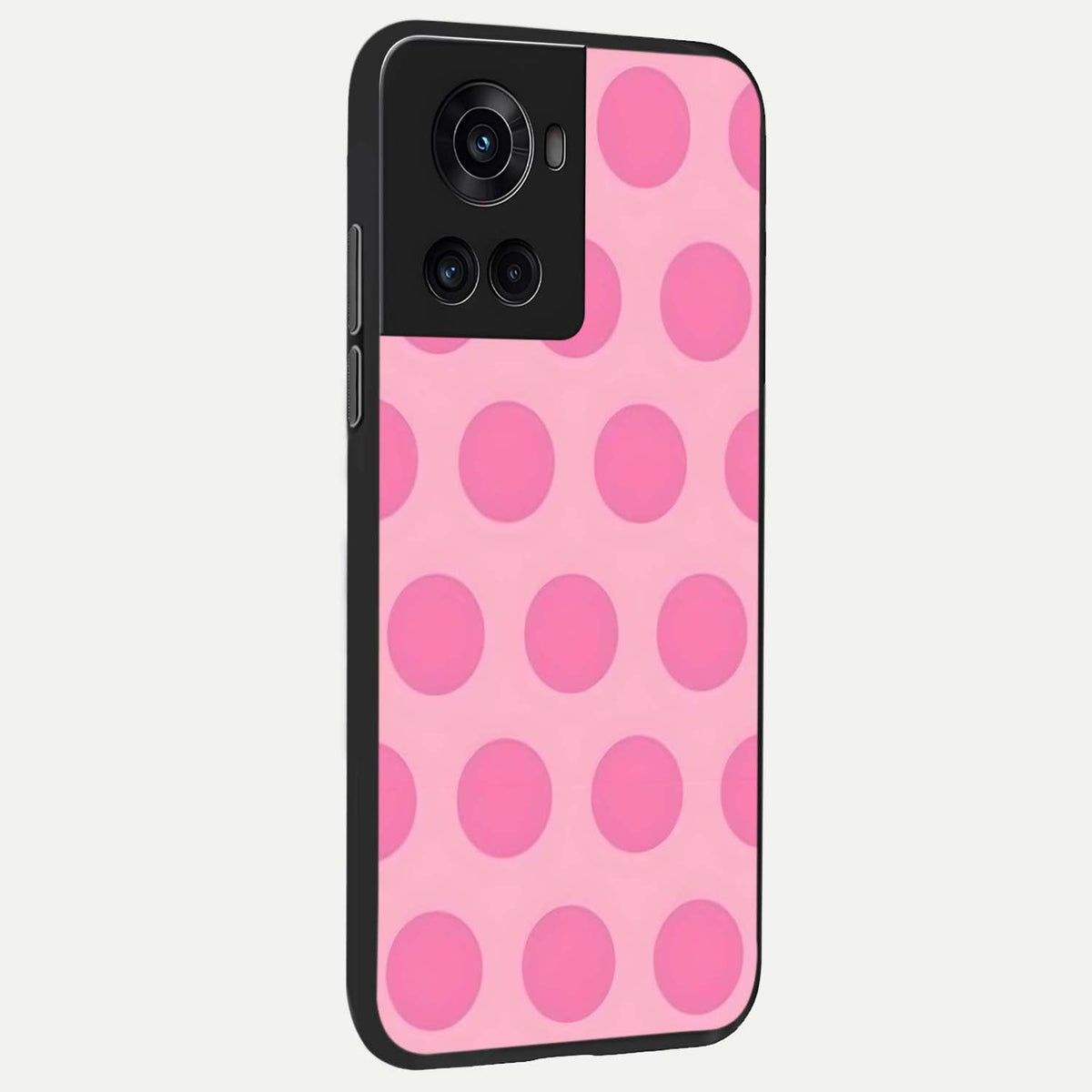  Sweet Dot Dreams back cover For OnePlus 10R slim fit glass case with vibrant aesthetic design