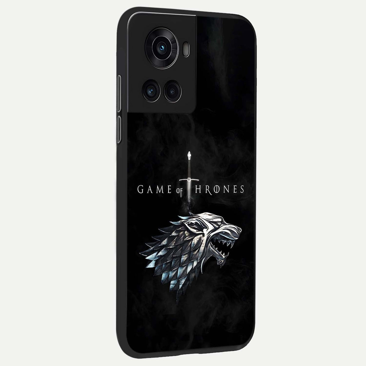  Throne Wolf Legacy back cover For OnePlus 10R slim fit glass case with vibrant aesthetic design