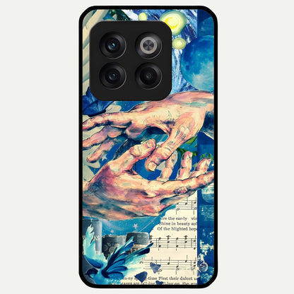  Aesthetic Divider Glass Case For OnePlus 10T back cover – full design glossy printed glass finish