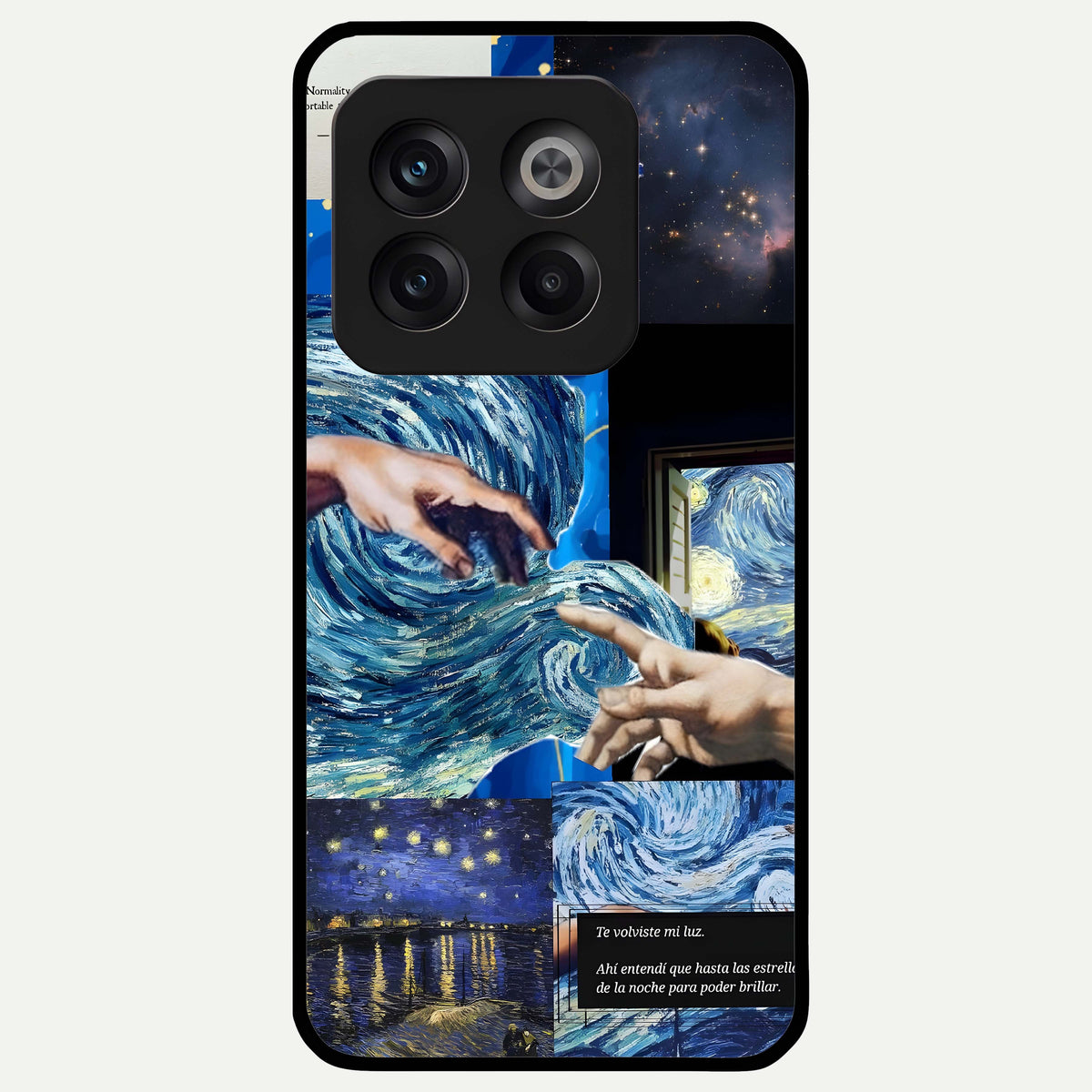  Aesthetic Vando Hands Glass Case For OnePlus 10T back cover – full design glossy printed glass finish