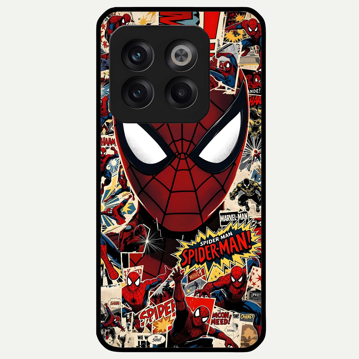  Aesthetic Wonder Spider Glass Case For OnePlus 10T back cover – full design glossy printed glass finish