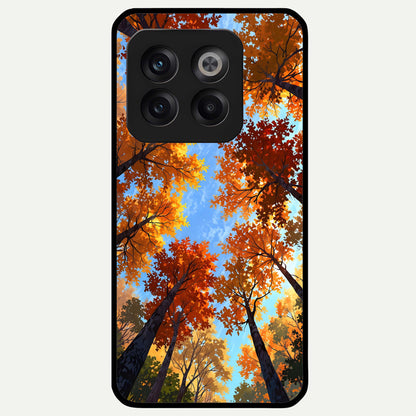  Autumn Sky Rise Glass Case For OnePlus 10T back cover – full design glossy printed glass finish