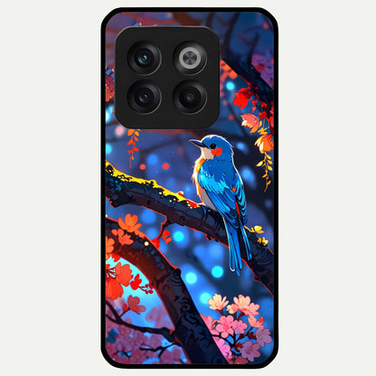  Blooming Water Drift Glass Case For OnePlus 10T back cover – full design glossy printed glass finish