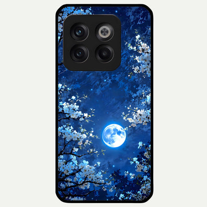  Blossom Moonlight Sky Glass Case For OnePlus 10T back cover – full design glossy printed glass finish