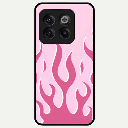  Blush Flame Energy Glass Case For OnePlus 10T back cover – full design glossy printed glass finish