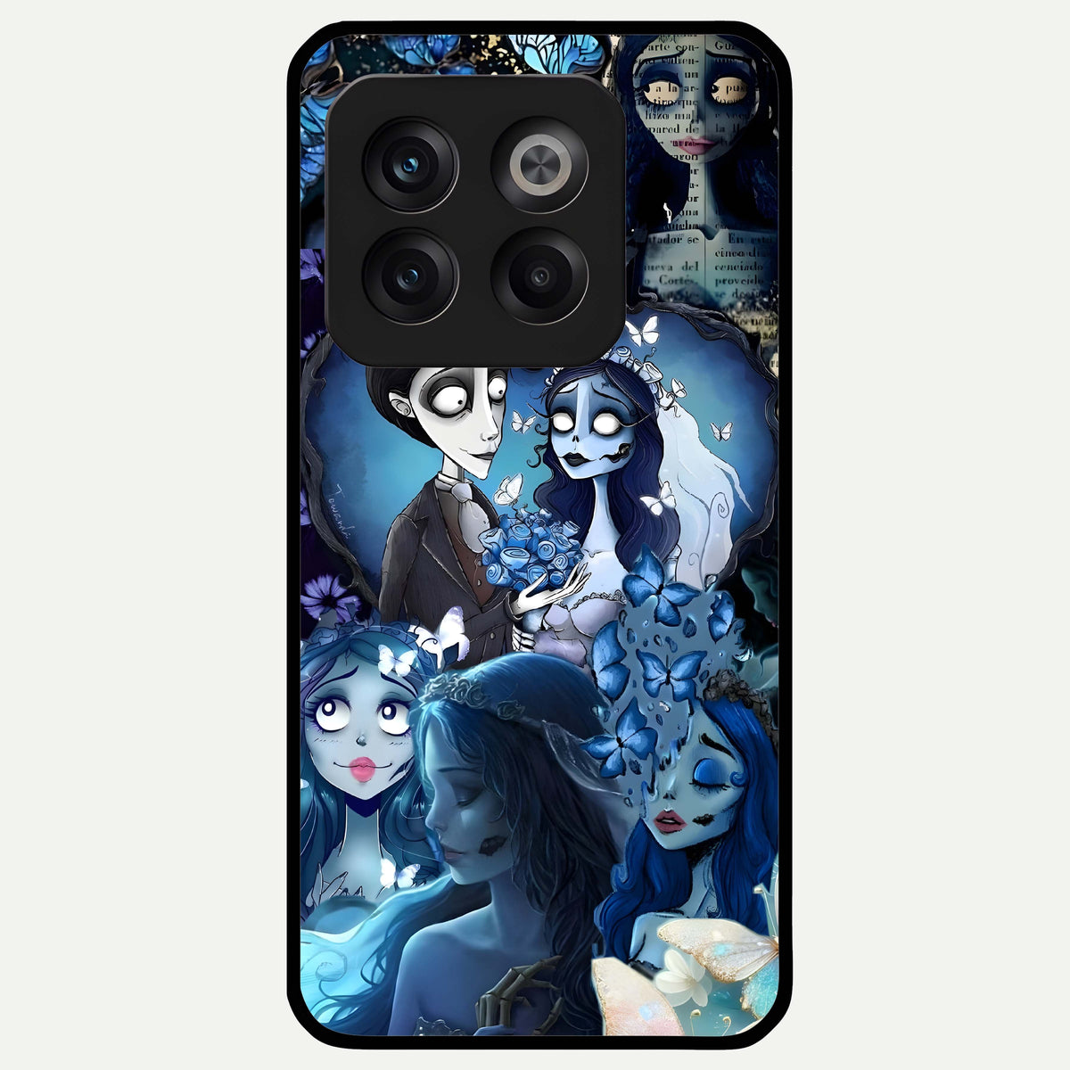  Butterfly Ghost Soul Glass Case For OnePlus 10T back cover – full design glossy printed glass finish