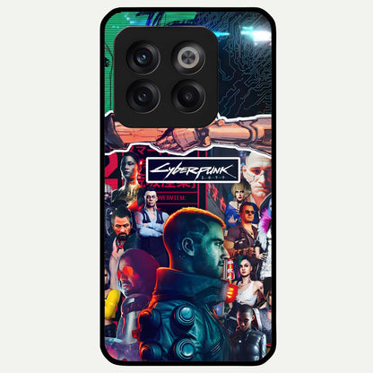  CYBERPUNK Legacy Glass Case For OnePlus 10T back cover – full design glossy printed glass finish