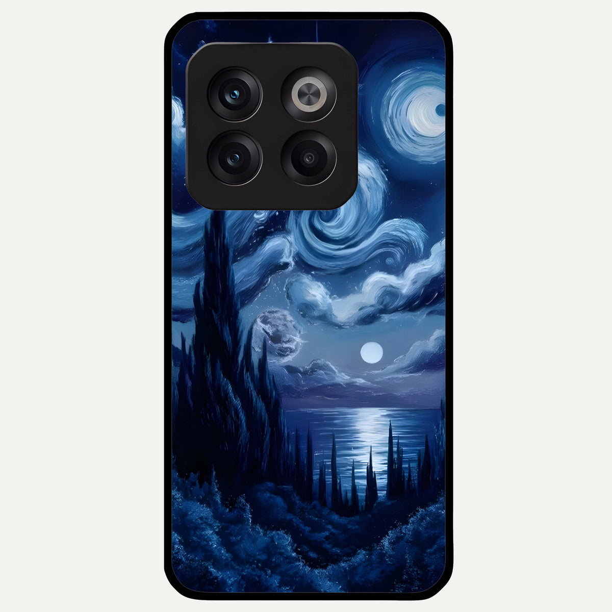  Celestial Dream Van Gogh Glass Case For OnePlus 10T back cover – full design glossy printed glass finish