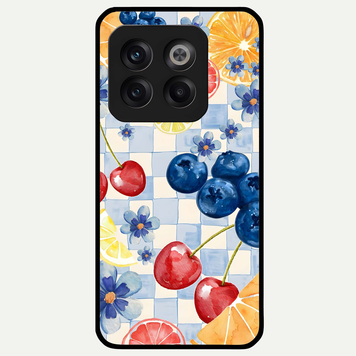  Citrus Bloom Joy Glass Case For OnePlus 10T back cover – full design glossy printed glass finish