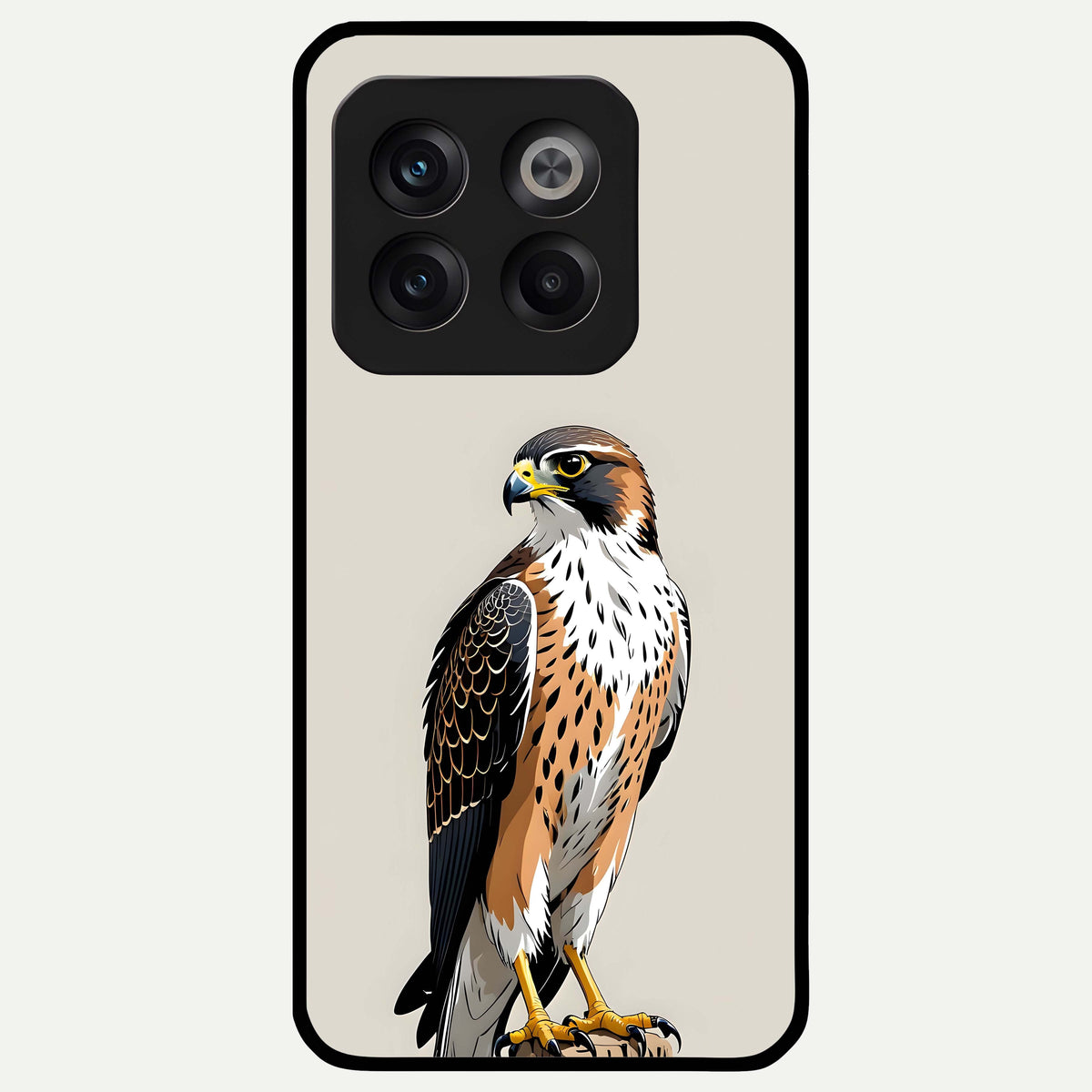  Clever Eagle Glass Case For OnePlus 10T back cover – full design glossy printed glass finish