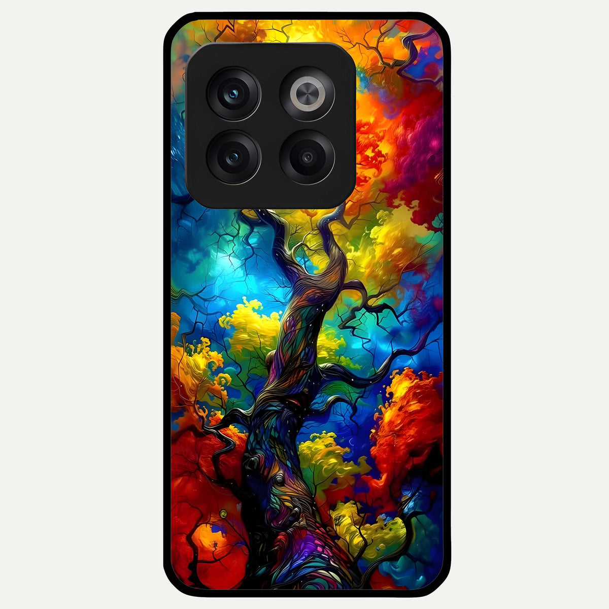  Colorful Soda Bottles Glass Case For OnePlus 10T back cover – full design glossy printed glass finish