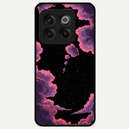  Cosmic Cloud Journey Glass Case For OnePlus 10T back cover – full design glossy printed glass finish