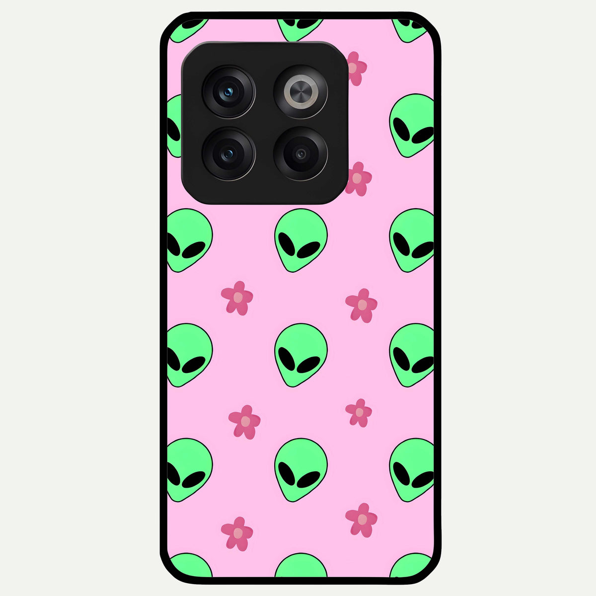  Cosmic Cute Crush Glass Case For OnePlus 10T back cover – full design glossy printed glass finish