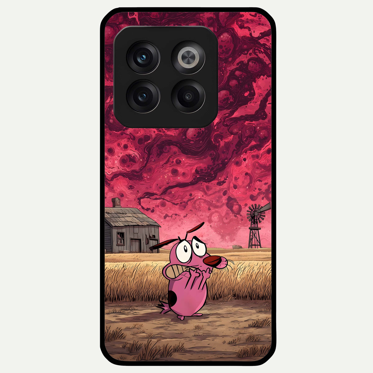  Courage Under Sky Glass Case For OnePlus 10T back cover – full design glossy printed glass finish