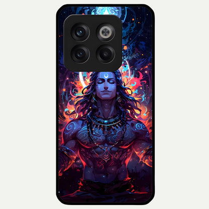  Divine Fire Shiv Glass Case For OnePlus 10T back cover – full design glossy printed glass finish
