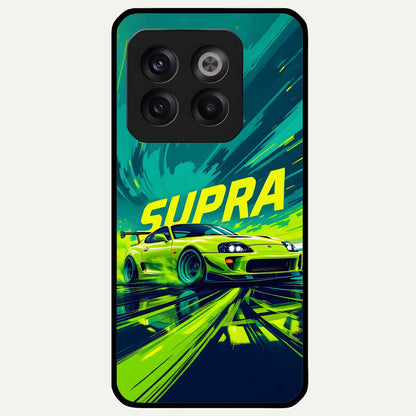  Electric Supra Thunder Glass Case For OnePlus 10T back cover – full design glossy printed glass finish