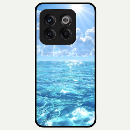  Endless Ocean Horizon Glass Case For OnePlus 10T back cover – full design glossy printed glass finish
