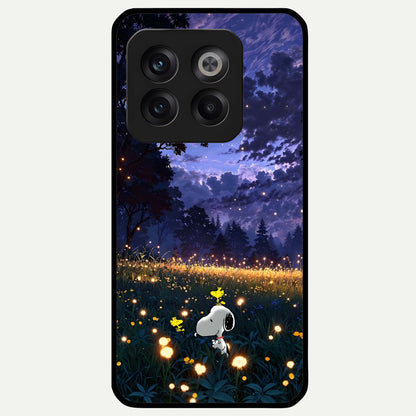  Firefly Meadow Magic Glass Case For OnePlus 10T back cover – full design glossy printed glass finish