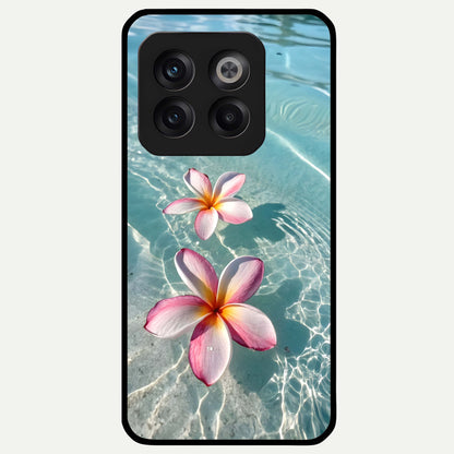  Floating Bloom Bliss Glass Case For OnePlus 10T back cover – full design glossy printed glass finish