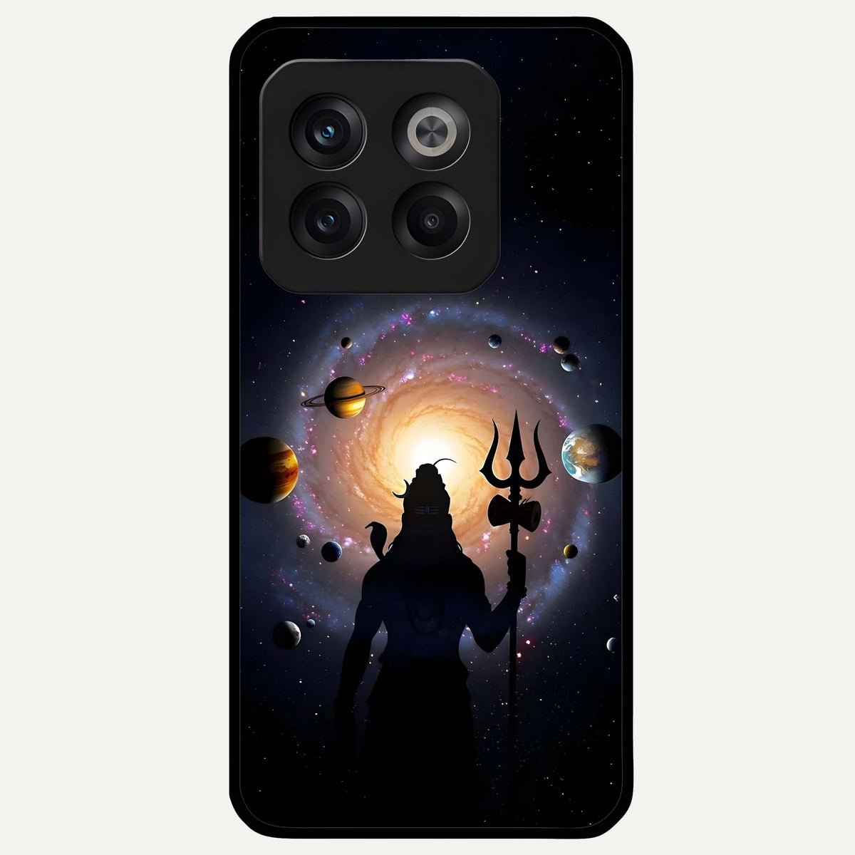  Galactic Shiva Vision Glass Case For OnePlus 10T back cover – full design glossy printed glass finish