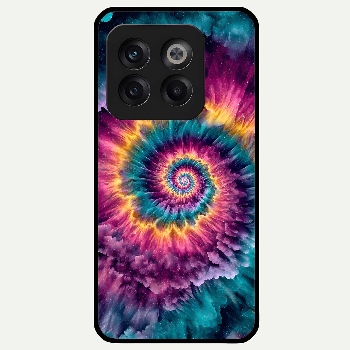  Galactic Spiral Burst Glass Case For OnePlus 10T back cover – full design glossy printed glass finish