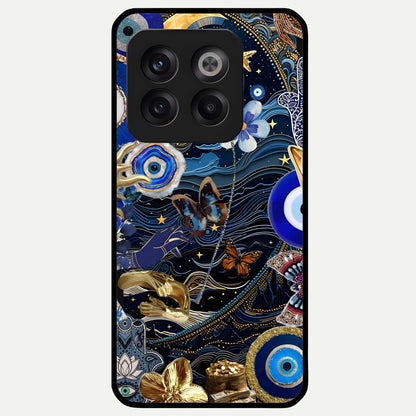  Golden Moon Magic Glass Case For OnePlus 10T back cover – full design glossy printed glass finish