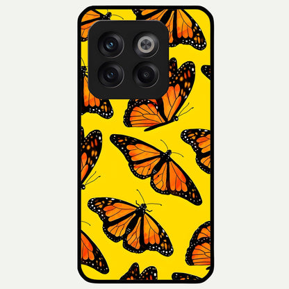  Golden Wing Flight Glass Case For OnePlus 10T back cover – full design glossy printed glass finish