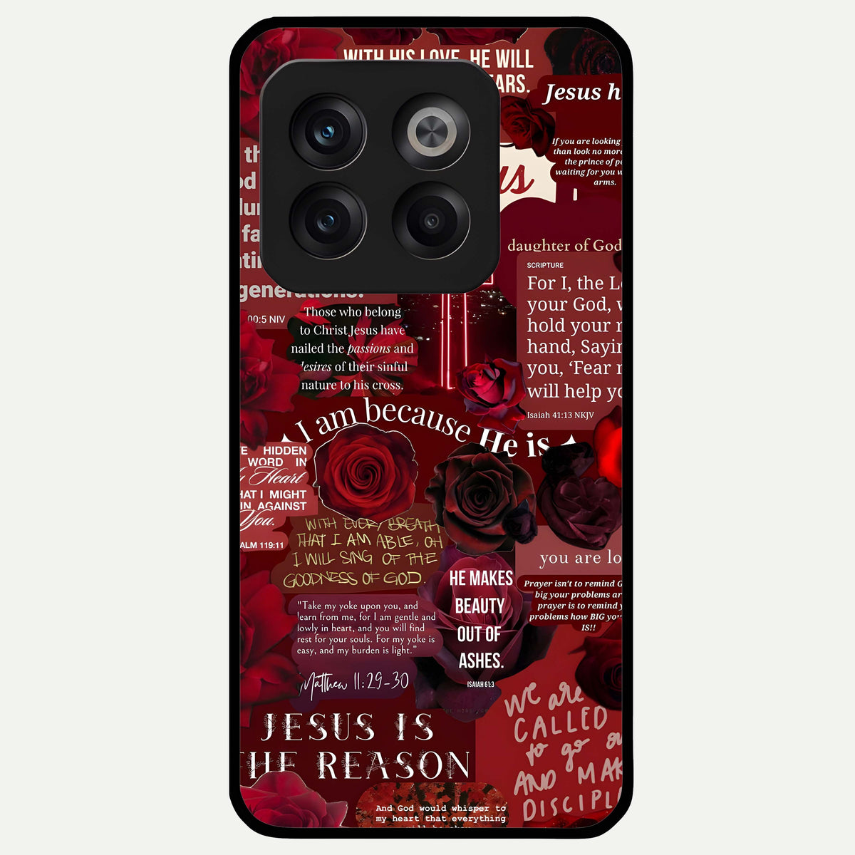  Jesus Love Heals Glass Case For OnePlus 10T back cover – full design glossy printed glass finish