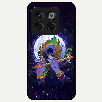 Krishna Hands Art Glass Case For OnePlus 10T back cover – full design glossy printed glass finish