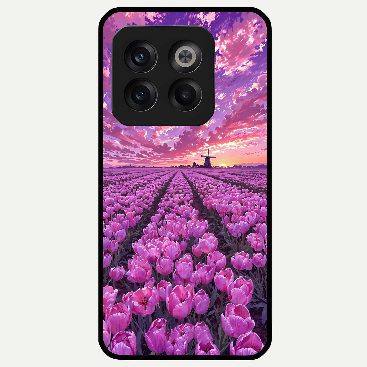  Lavender Dream Skies Glass Case For OnePlus 10T back cover – full design glossy printed glass finish