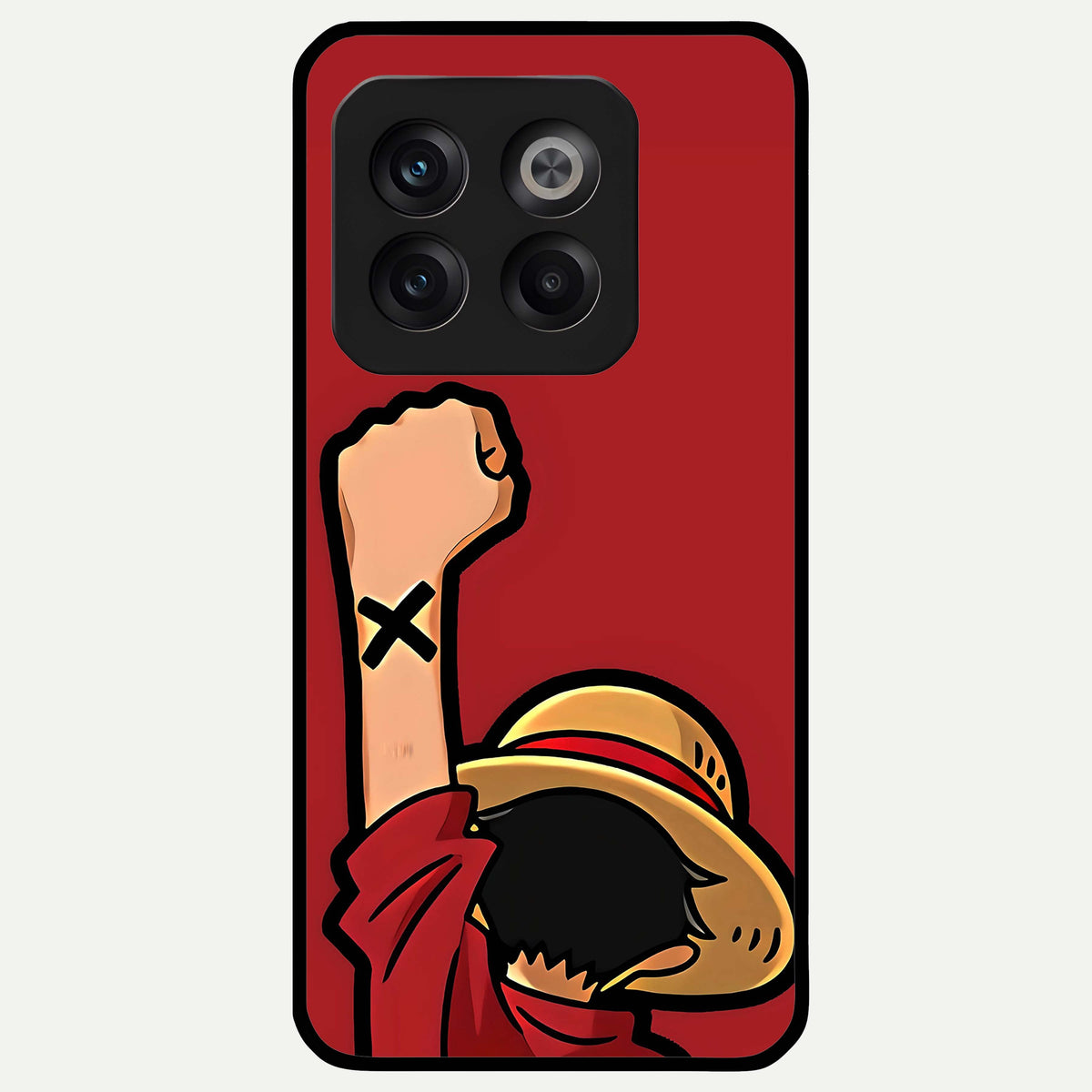  Luffy X Spirit Glass Case For OnePlus 10T back cover – full design glossy printed glass finish