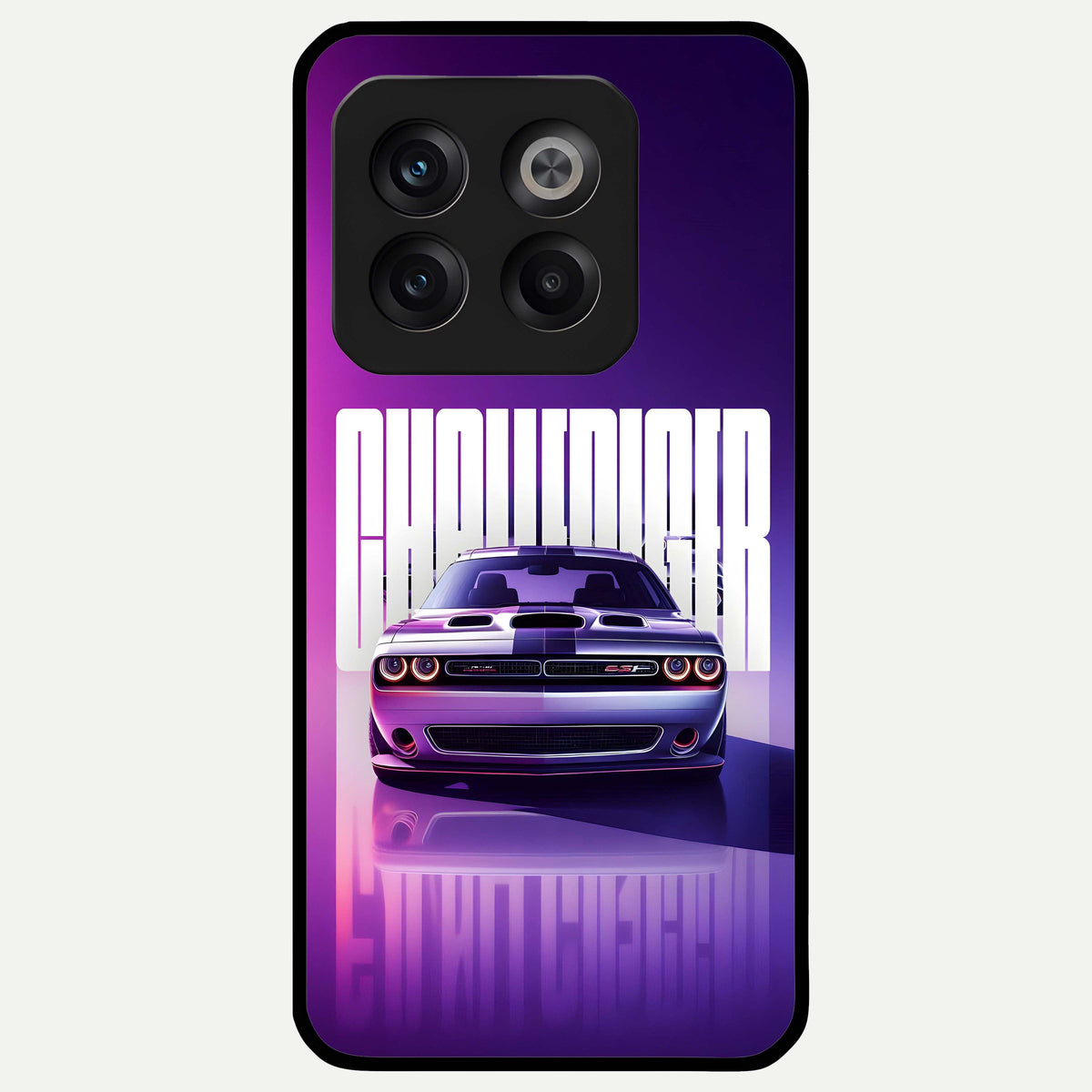  Midnight Muscle Ride Glass Case For OnePlus 10T back cover – full design glossy printed glass finish