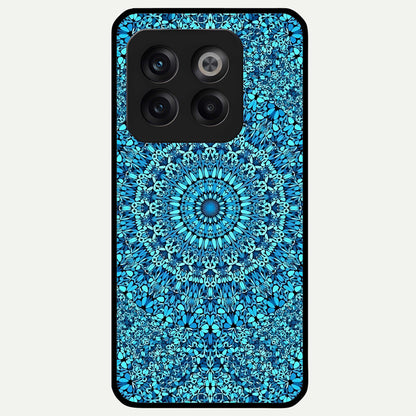  Ocean Bloom Mandala Glass Case For OnePlus 10T back cover – full design glossy printed glass finish