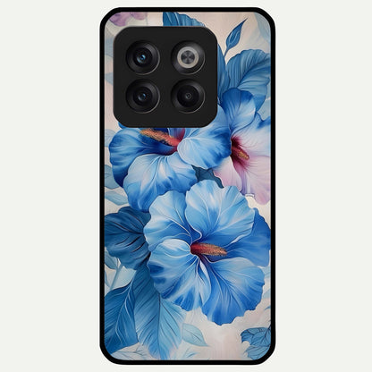  Ocean Hibiscus Grace Glass Case For OnePlus 10T back cover – full design glossy printed glass finish